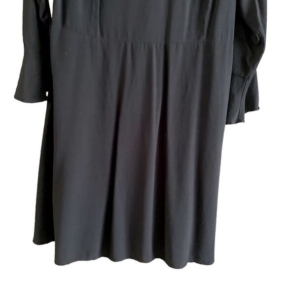 Old Navy Black Long Sleeve Fit & Flare Midi Dress Size XL - Picture 2 of 12